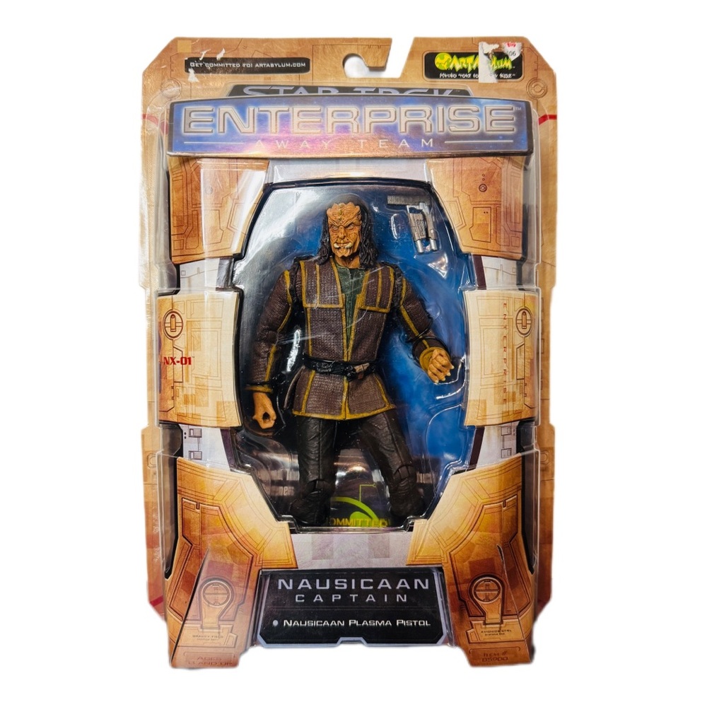 STAR TREK Enterprise Away Team NAUSICAAN CAPTAIN 6” Figure 2002 Art Asylum NIB